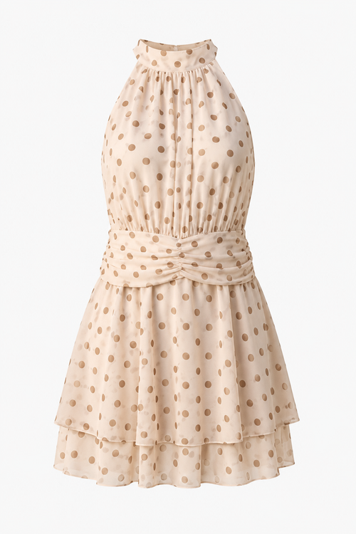 Combi-short Luna Pois Beige