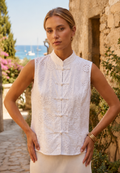 Top Jade Broderie Anglaise